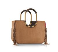 reisenthel loopshopper L western - Stabile Tasche mit praktischen Fächern aus recycelten PET-Flaschen - Charmantes und wasserabweisendes Design