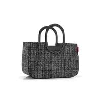 reisenthel loopshopper M bouclé black - Stabile Tasche mit praktischen Fächern aus recycelten PET-Flaschen - Eleganz beim Einkaufen, viel Funktion inklusive!