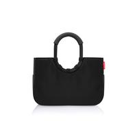 reisenthel loopshopper M Frame Black/Black - Stabile Tasche mit praktischen Fächern aus recycelten PET-Flaschen - Eleganz beim Einkaufen, viel Funktion inklusive!