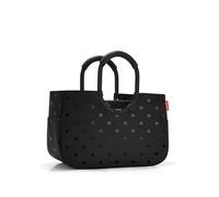 reisenthel loopshopper M frame glossy dots black - Stabile Tasche mit praktischen Fächern aus recycelten PET-Flaschen - Eleganz beim Einkaufen, viel Funktion inklusive!