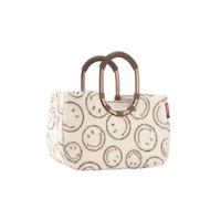 reisenthel loopshopper M smiley® teddy chocolate - Stabile Tasche mit praktischen Fächern aus recycelten PET-Flaschen - Eleganz beim Einkaufen, viel Funktion inklusive!