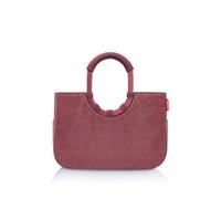 reisenthel loopshopper M twist maroon - Stabile Tasche mit praktischen Fächern aus recycelten PET-Flaschen - Eleganz beim Einkaufen, viel Funktion inklusive!