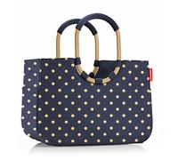 reisenthel loopshopper Tasche L Einkaufstasche Korb metallic dots blue OR4118