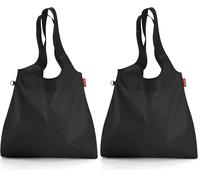 reisenthel mini CA 0693 maxi shopper L 44 x 68 x 9 cm 22,Liter black (Packung mit 2)