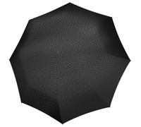 reisenthel umbrella pocket classic in Signature Schwarz Hot Print - Kompakter Taschenschirm aus recycelten PET-Flaschen - Mit ergonomischem Griffdesign