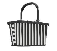 Reisenthel - Reisenthel Carrybag Einkaufskorb mit Alurahmen Summerstripes Black Schwarz