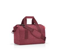 Reisenthel Reisetasche 18 Liter ALLROUNDER M TWIST MAROON, 42 x 33 cm - Rot - Polyester - wasserabweisend - abnehmbarer Schultergurt