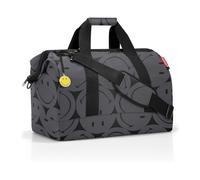Reisenthel Reisetasche 30 Liter ALLROUNDER L SMILEY GREY, 48 x 39 cm - Grau - Polyester - wasserabweisend - abnehmbarer Schultergurt