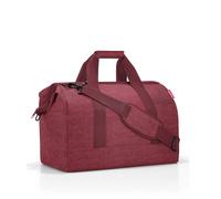 Reisenthel Reisetasche 30 Liter ALLROUNDER L TWIST MAROON, 48 x 39 cm - Rot - Polyester - wasserabweisend - abnehmbarer Schultergurt