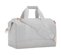 Reisenthel Reisetasche 30 Liter ALLROUNDER L TWIST SKY ROSE, Grau - Rosegoldfarben - Polyester - 48 x 39 cm - wasserabweisend - abnehmbarer Schultergurt