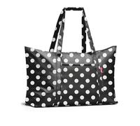 Reisenthel Reisetasche 30 Liter MINI MAXI TRAVELBAG DOTS WHITE, 65 x 41 cm - Schwarz - Weiß - Polyester - wasserabweisend