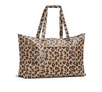 Reisenthel Reisetasche 30 Liter MINI MAXI TRAVELBAG LEO MACCHIATTO, 65 x 41 cm - Braun - Beige - Polyester - wasserabweisend