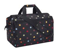 Reisenthel Reisetasche 32 Liter ALLROUNDER L POCKET DOTS, Mehrfarbig - Schwarz - Polyester - 48 x 39 cm - wasserabweisend - abnehmbarer Schultergurt
