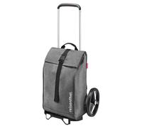 Reisenthel Reisetasche 40 Liter CITYCRUISER TWIST SILVER, 24 x 55 cm - Grau - Schwarz - Polyester - mit abnehmbarem Transportgestell