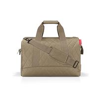 Reisenthel Reisetasche Allrounder L rhombus olive, Olivgrün, Textil, 48x39.5x29 cm, gepolsterter Boden, Innensteckfächer, Tragehenkel, verstellbarer Schultergurt, Schultergurt, Freizeit, Koffer & Tasc