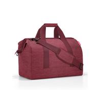 Reisenthel Reisetasche Allrounder L twist maroon, Bordeaux, Textil, 48x39.5x29 cm, Innensteckfächer, Tragehenkel, verstellbarer Schultergurt, Freizeit, Koffer & Taschen, Reisetaschen