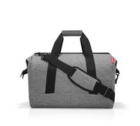 Reisenthel Reisetasche Allrounder L twist silver, Grau, Textil, 48x39.5x29 cm, gepolsterter Boden, Innensteckfächer, Tragehenkel, verstellbarer Schultergurt, Schultergurt, Freizeit, Koffer & Taschen,