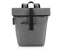 reisenthel rolltop backpack - urbaner und stylischer Rucksack, modernes Design, geräumiger Rucksack für Freizeit, Arbeitsweg und City-Trip, Couleur:twist silver
