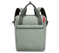 Reisenthel Rucksack 12 Liter ALLROUNDER R TWIST SAGE, 31 x 39 cm - Grün - Polyester - wasserabweisend - verstellbare Schultergurte