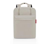 Reisenthel Rucksack Allday backpack M herringbone sand, Beige, Kunststoff, Textil, 30x39x13 cm, gepolsterte Schulterträger, großes Hauptfach, Freizeit, Koffer & Taschen, Reisetaschen