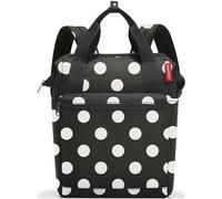 reisenthel allrounder R dots white - Rucksack und Tragetasche in einem - Mit Stecklasche für Reisetrolleys