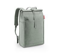 Reisenthel Rucksack Urban rolltop twist sage, Salbeigrün, Textil, 30x49x14.5 cm, gepolsterte Schulterträger, großes Hauptfach, Rückenpolsterung, Freizeit, Koffer & Taschen, Reisetaschen
