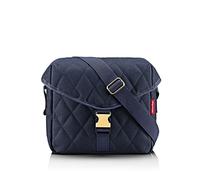 reisenthel saddle bag M rhombus midnight gold - Stylische Umhängetasche im Satteltaschen-Look
