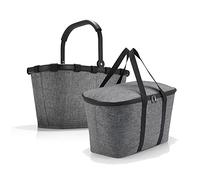 reisenthel, Set aus carrybag BK + coolerbag UH, BKUH, Einkaufskorb mit passender K?hltasche, Twist Silver