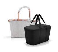 reisenthel Set aus carrybag BK + coolerbag UH BKUH, frame twist sky rose + bl