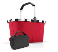 reisenthel, Set aus carrybag BK, thermocase OY, SBKOY, Einkaufskorb mit Kleiner Kühltasche, red + Black