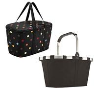reisenthel Set carrybag black BK7003 +coolerbag dots UH7009