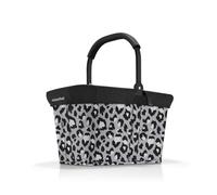 Reisenthel Set carrybag frame leo nero mit Cover black Stabiler Einkaufskorb mit praktischer Innentasche - Elegantes und wasserabweisendes Design