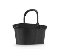 Reisenthel Set carrybag mesh black mit Cover black Stabiler Einkaufskorb mit praktischer Innentasche - Elegantes und wasserabweisendes Design