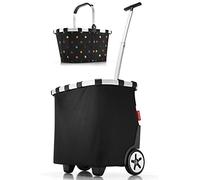 reisenthel Set carrycruiser + carrybag Einkaufstrolley Einkaufskorb black OE7003 + dots BK7009