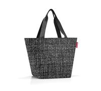 reisenthel shopper bouclé black - Geräumige Shopping Bag und edle Handtasche in einem - Aus wasserabweisendem Material