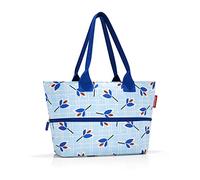 Reisenthel Shopper e1 Strandtasche, 50 cm, 18 L, Blue Leaves