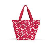 reisenthel shopper M daisy red Geräumige Shopping Bag und edle Handtasche in einem Aus wasserabweisendem Material