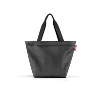 reisenthel shopper M in mesh black - Geräumige Shopping Bag und edle Handtasche in einem - Aus wasserabweisendem Material