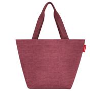 reisenthel shopper M in twist maroon - Geräumige Shopping Bag und edle Handtasche in einem - Aus wasserabweisendem Material