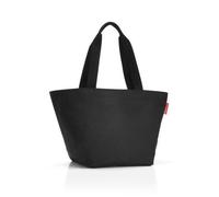 Reisenthel Shopper Shopper M black, Schwarz, Textil, Uni, 51x30.5x26 cm, verschließbar, großes Hauptfach, Freizeit, Koffer & Taschen, Einkaufstaschen