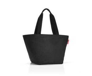 Reisenthel Shopper Shopper M black, Schwarz, Textil, Uni, 51x30.5x26 cm, verschließbar, großes Hauptfach, Freizeit, Koffer & Taschen, Einkaufstaschen