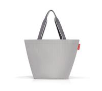 Reisenthel Shopper Shopper M herringbone grey, Grau, Textil, 15 L, 51x30.5x26 cm, umweltfreundlich, großes Hauptfach, verschließbar, Freizeit, Koffer & Taschen, Einkaufstaschen