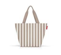 reisenthel shopper summerstripes coffee - Geräumige Shopping Bag und edle Handtasche in einem - Aus wasserabweisendem Material