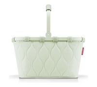 reisenthel carrybag faltbarer Einkaufskorb 22 l puffer iced matcha | Innentasche mit Reißverschluss, ummantelter Klappgriff, Standfüße, bis 20 kg belastbar