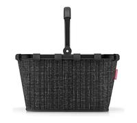 reisenthel carrybag boucle black - Stabiler Einkaufskorb mit viel Stauraum und praktischer Innentasche - Elegantes und wasserabweisendes Design