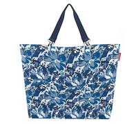 reisenthel shopper XL flora blue - Geräumige Shopping Bag und edle Handtasche in einem - Aus wasserabweisendem Material