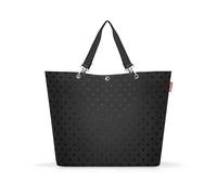 reisenthel shopper XL glossy dots black - Geräumige Shopping Bag und edle Handtasche in einem - Aus wasserabweisendem Material