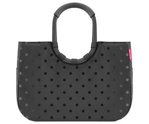 reisenthel shopping loopshopper L - Einkaufstasche mit Bügel 46 cm (frame glossy dots black)