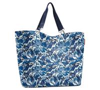 Reisenthel Shoppingtasche 35 Liter SHOPPER XL FLORA BLUE, Blau - Weiß - 68 x 45,5 cm - Polyester - wasserabweisend - mit Reißverschluss