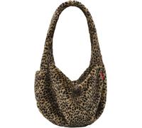reisenthel Tasche MOONBAG Recycling-Material 33,5 x 40 x 24 cm leo fake fur Braun/Schwarz